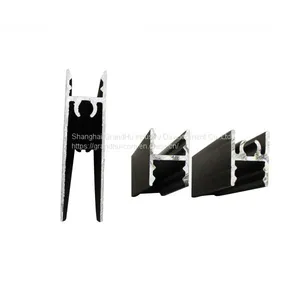 Wardrobe Sliding Door Track Profile Aluminium Stile Rail Vertical Handle thumbnail-3
