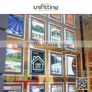 OEM Super Slim Hanging Acrylic Crystal Led Light Box thumbnail-6