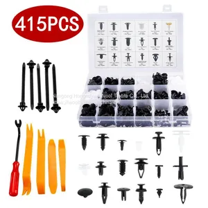HE06 415Pcs Automotive Plastic Rivet Fastener, Drive Button Rivets thumbnail-1