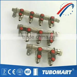 Three Connectors Brass Manifolds Fitting for PE Pipes thumbnail-5
