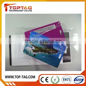 2015 Fashionable Custom Hard PVC Luggage Tag for Travelling Agency/airport thumbnail-3