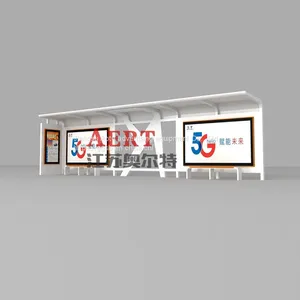 Campus Heating Seat Bus Stop Sign Antique Bus Stop Sign Light Box Customization thumbnail-3
