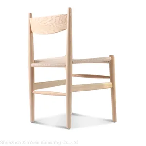 CH36 Wood and Rattan Chair Antique Oak Chairs Wooden Restaurant Chairs White Wooden Kitchen Chairs Wooden Chair With Handle thumbnail-2