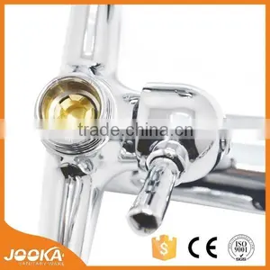 Dual Handle Chrome Bath Shower Faucet Wholesale thumbnail-3
