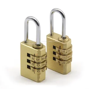 Brass Padlock Combination Locks Manufacturer Candado 3 Digits Zinc Alloy Combination Padlock thumbnail-4
