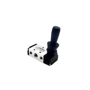 4HA210-06 5 Way 1/8 Inch Air Control Valve Manual Pneumatic Reset Hand Lever Valve thumbnail-4