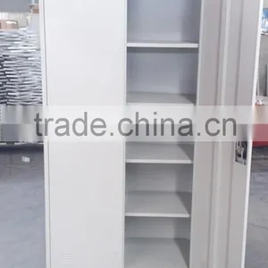 (DL-W1) Two Swing Door Grey Steel Wardrobes thumbnail-5