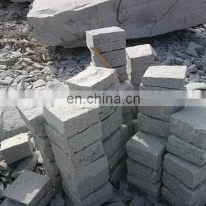 Natural Split Finished Grey G603 Granite Paver Cobblestone For Driveways thumbnail-2