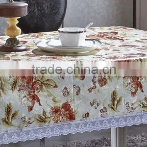 Elegant Lace Made in China Restaurant Polyester Tablecloth thumbnail-2