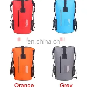 Custom Logo 15L 20L 25L 40L 50L 60L 80L Waterproof Dry Bag Backpack for Fishing Hiking Floating thumbnail-3