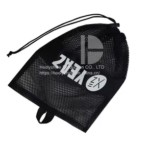 Customized Drawstring Mesh Bag Washable Mesh Bag Storage Bag Reusable Drawstring Bag thumbnail-1