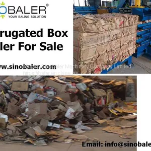 Corrugated Boxes Baler Machine, Corrugated Boxes Baling Press Machine thumbnail-1