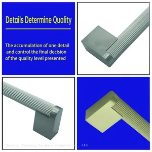 Knurled Cabinet Handles Cabinet Pulls Aluminum Handles Knurled Drawer Pulls Gold and Black Oxidation Finish With Diamond Pattern thumbnail-5