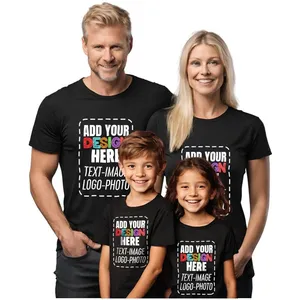 Custom T-Shirts for Unisex Youth & Toddler Kids, Custom Photo Text Image Tshirt, Create Your Own Family Matching Shirt White thumbnail-4
