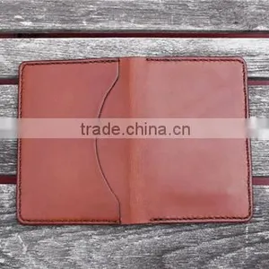 Men Leather Card Case / Multiple Genuine Cowhide Leather Card Holder thumbnail-3