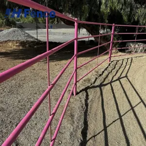 Galvanized 6ft 12ft Heavy Duty Used Metal Horse Fence Panels/Round Pen Panels Livestock Cattle Panels/Horse Corral Panels thumbnail-1