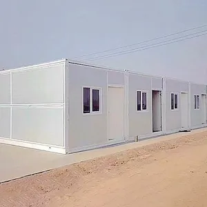 XH Fast Build Prefab House 20ft 40ft Modular Folding Camping Foldable Small Tiny Container House Home Office thumbnail-1