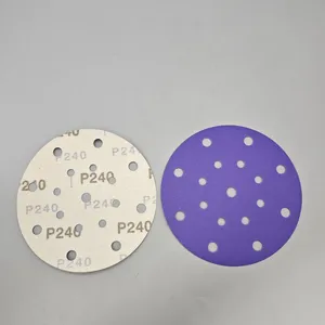 6 Inch 17 Holes Ceramic Abrasive Paper Sanding Disc thumbnail-1