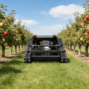Robot Lawn Mower Crawler 800mm Cut 60 Degree Slope Remote Control Grass Cutter for Vineyard Estate thumbnail-1