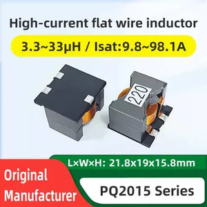 High Current Flat Wire Inductor PQ2015, 3.3µH / 4.7µH / 6.8µH / 10µH / 15µH, for Filtering thumbnail-1