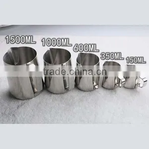 Good Quality Stainless Steel Milk Cup Milk Frothing Pitcher 12 /20 /32 OZ Milk Frothing Pitcher thumbnail-1