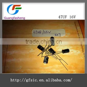 47uF 25V Dip/radial Aluminum Electrolytic Capacitor thumbnail-1
