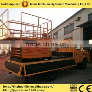 High Quality Hydraulic Vehicle Mounted Scissor Lift Platform/truck Mounted Scissor Lift LHSJCC0.3-12 thumbnail-1