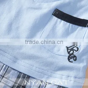 2016 New Arrival Baby Boy Kids Clothes Handsome Boy Jumpsuit Boy Lapel Rompers thumbnail-6