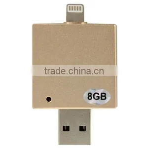 Customized New Hot Selling 8GB OTG USB Drive HD Flash Drive Memory Stick for IPhone 6 & 6 Plus thumbnail-1