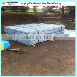 Galvanised Sheet Metal Fencing Mesh 2000x1200 25x25x2.5 Panels Weld Wire Trailer thumbnail-1