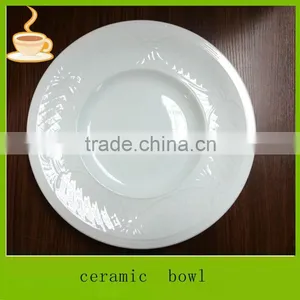 LJ-4503 12'' Cake Plate / Ceramic Cake Plate / Bulk White Dinner Plates thumbnail-1