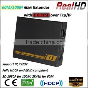 HDBaseT +RS232 +IR HDMI Extender 60m 100m 120m With UHD 2K 4K thumbnail-1