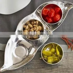 Aluminum Tray With Bowl thumbnail-1