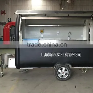 Black 2016 Big Wheels Carts to Sell Fast Food/food Van for Sale/fast Food Van for Sale Food Truck. thumbnail-1