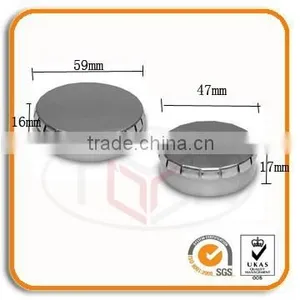 Round Plain Metal Tin Packaging for Candy thumbnail-1