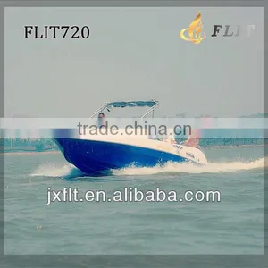 China Latest Model FRP Hull Double Built-in Engines Luxury Small Yacht thumbnail-4