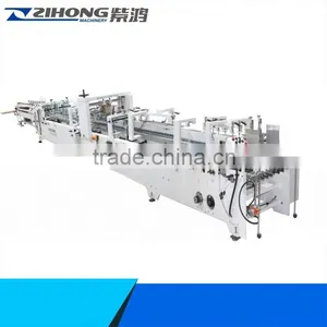 ZH-1050PC Corrugated Paper Folding Gluing MPChine for Making Fruit Carton Case for 4 6 Corner Box thumbnail-1