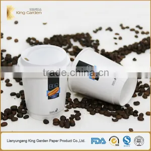 Single Wall /double Wall /ripple Wall Paper Cups With PS Lids thumbnail-1