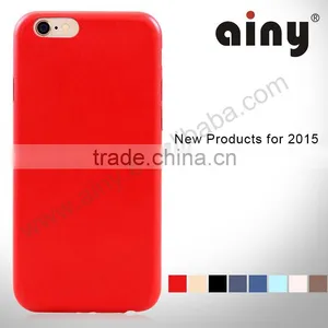 Ainy Hot Sale Slim Suede Leather Mobile Phone Case for IPhone 6 thumbnail-1