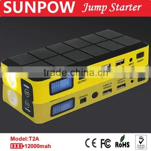 Sunpow 12v 12000mah High Capacity Double Usb Hot Selling Jump Start Booster All in One thumbnail-3