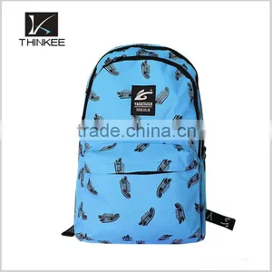 Fashion Blue School Bag Cheap Sublimation Printing Computer Backpack thumbnail-1