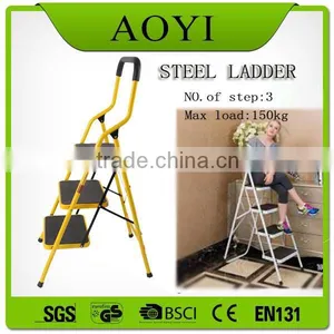 AY EN131/GS Approved Use for Roof Top Tent Portable Steel Ladder Colored Step Ladder thumbnail-1