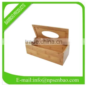 Bamboo Tissue Box With a Grove thumbnail-1