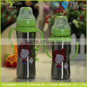 Baby Product Double Walled Stainless Steel 18/8 Baby Feeding Vacuum Bottle thumbnail-1