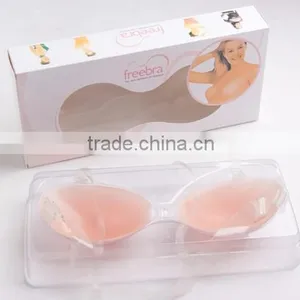 Customized Cheap Nude Ladies Sexy Fashion Seamless Bra With Clear Transparent Straps thumbnail-2
