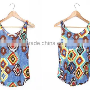 African Print Fashion Lady Top 2016 Wholesale New Tank Top China thumbnail-5