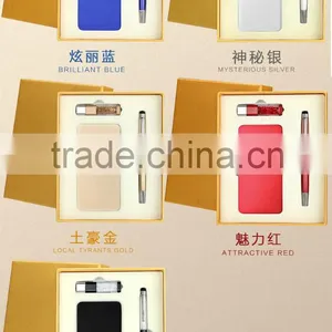 Special Gift Set With High Quality Power Bank 10000mah,crystal Usb Memory Stick and Crystal Ballpoint Pen thumbnail-3