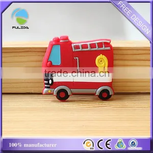 Los Angeles Firetruck Fire Deparment Soft Pvc Rubber Decorative Fridge Magnet thumbnail-1