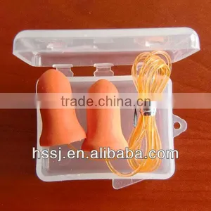 2016 Hot Selling PU Foam Bell Shaped Ear Plugs With String Ear Plugs Hearing Protection Ear Plugs for Noise thumbnail-1