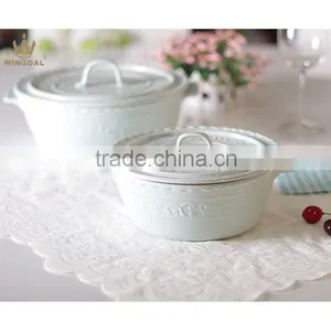 Wholesale Porcelain Ceramic Bowl With Lid thumbnail-1